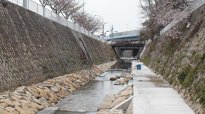 妙法寺川改修工事その３
